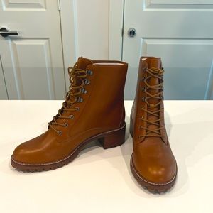 Madewell boots size 10, never worn. They are a beautiful carmel, light brown